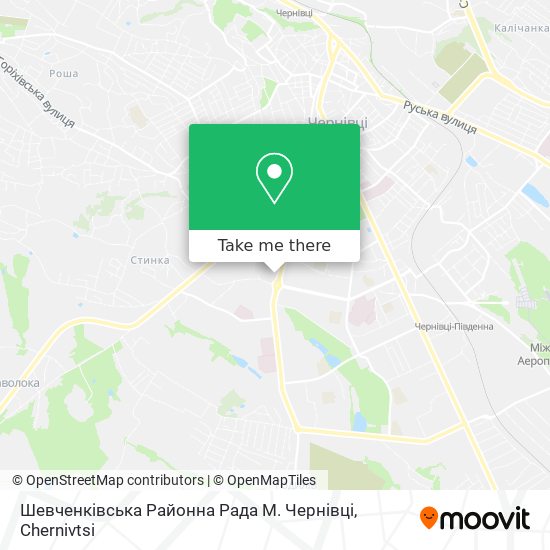 Шевченківська Районна Рада М. Чернівці map