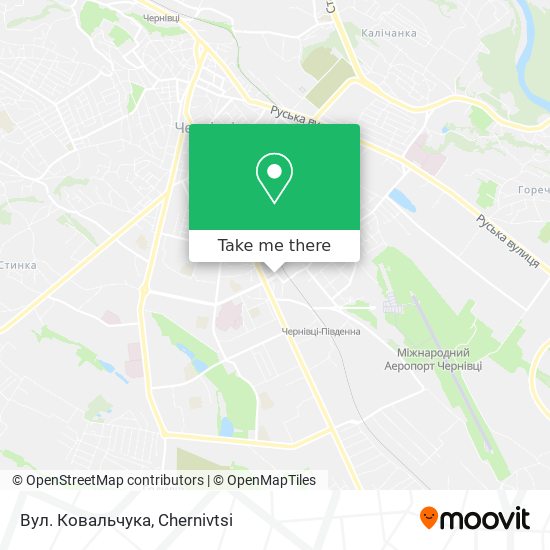 Карта Вул. Ковальчука