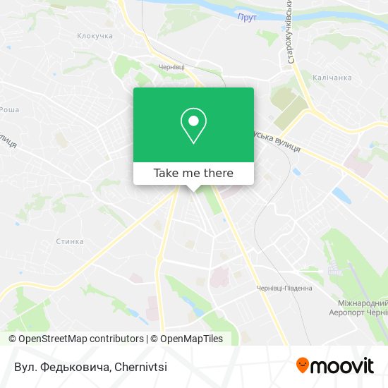 Вул. Федьковича map