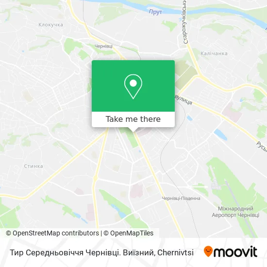 Тир Середньовіччя Чернівці. Виїзний map