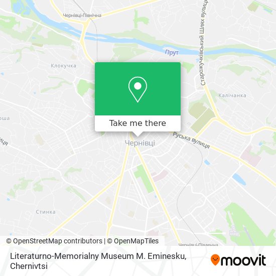 Lіteraturno-Memorіalny Museum M. Emіnesku map