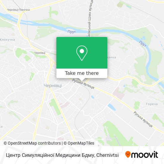 Карта Центр Симуляційної Медицини Бдму