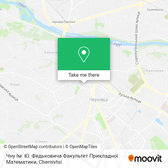 Карта Чну Ім. Ю. Федьковича Факультет Прикладної Математики