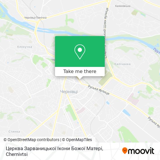 Карта Церква Зарваницької Ікони Божої Матері
