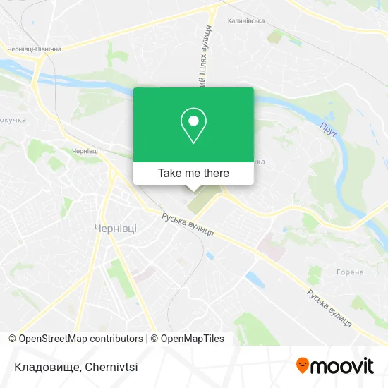 Карта Кладовище