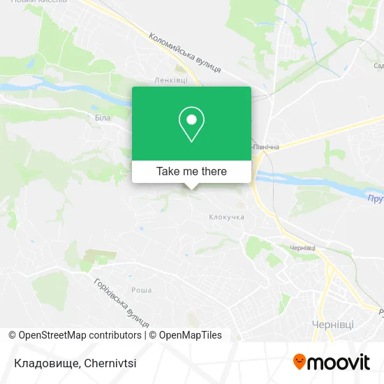 Карта Кладовище