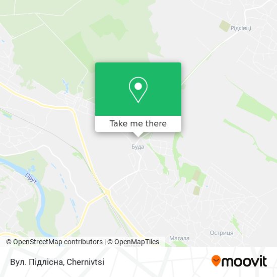 Вул. Підлісна map