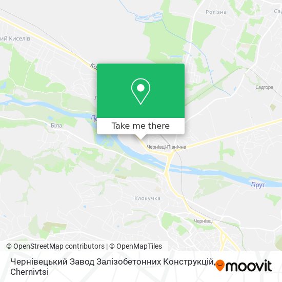Чернівецький Завод Залізобетонних Конструкцій map