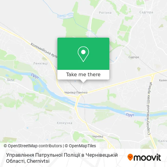 Управління Патрульної Поліції в Чернівецькій Області map
