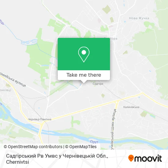 Садгірський Рв Умвс у Чернівецькій Обл. map
