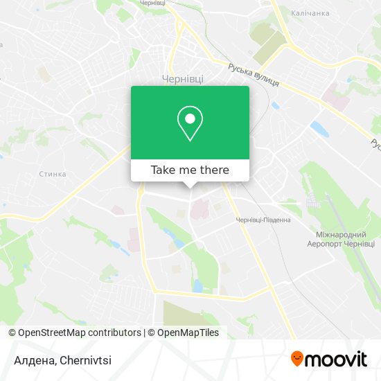 Алдена map