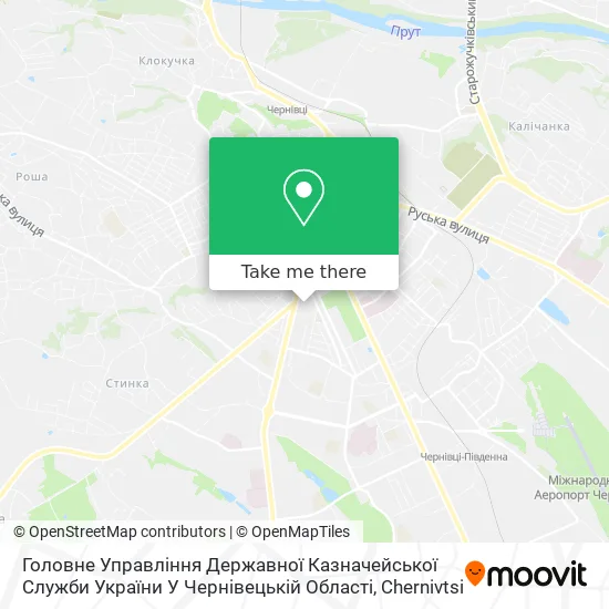 Головне Управління Державної Казначейської Служби України У Чернівецькій Області map