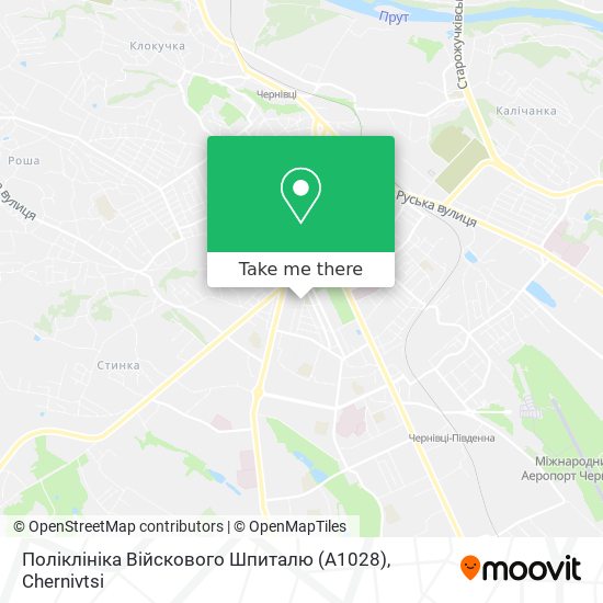 Карта Поліклініка Війскового Шпиталю (А1028)