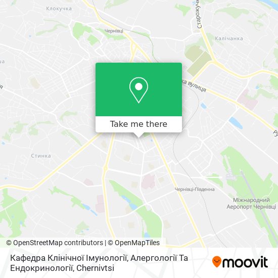 Кафедра Клінічної Імунології, Алергології Та Ендокринології map