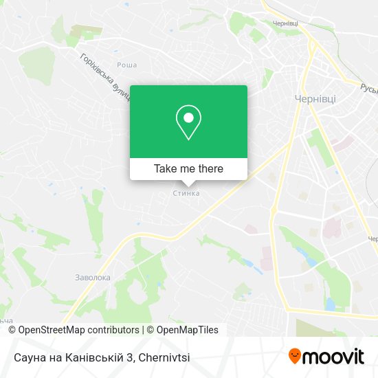 Карта Сауна на Канівській 3