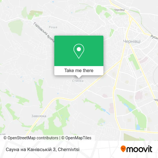 Карта Сауна на Канівській 3