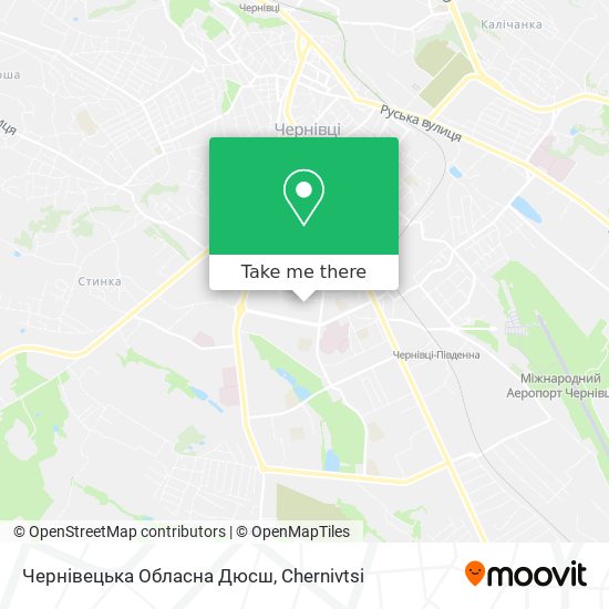 Чернівецька Обласна Дюсш map