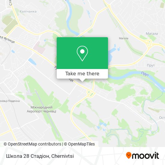 Карта Школа 28 Стадіон