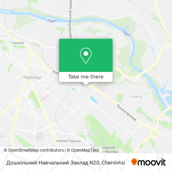 Карта Дошкільний Навчальний Заклад N20