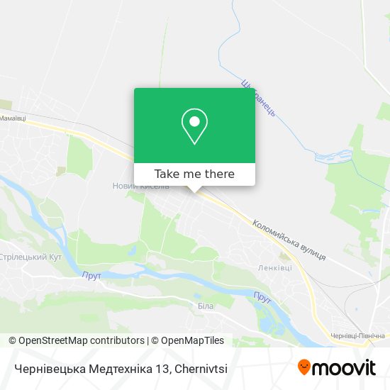 Чернівецька Медтехніка 13 map