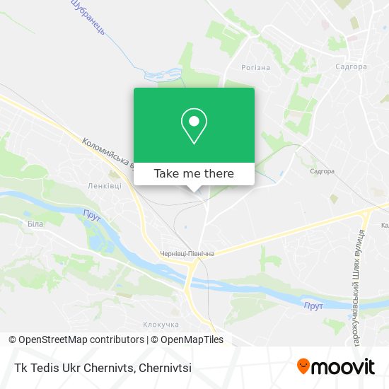 Карта Tk Tedis Ukr Chernivts