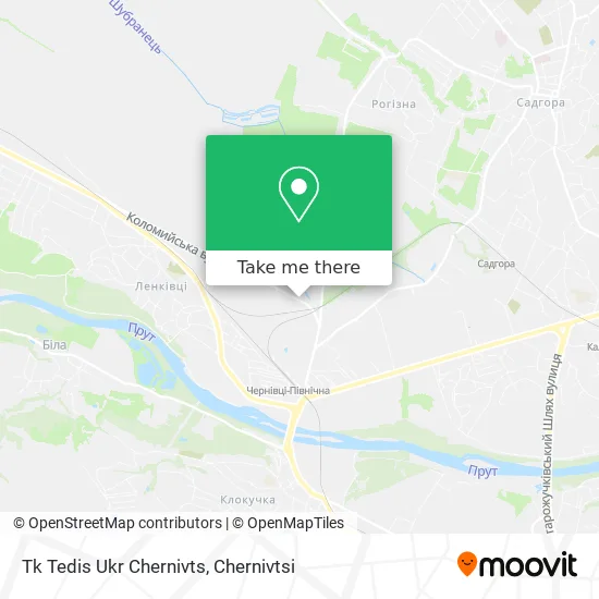 Карта Tk Tedis Ukr Chernivts