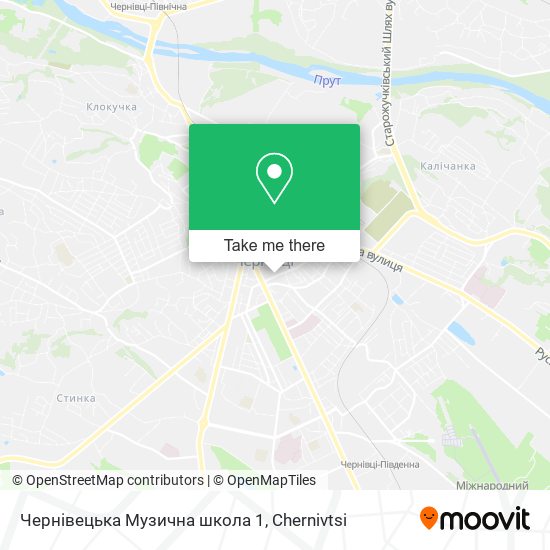Карта Чернівецька Музична школа 1
