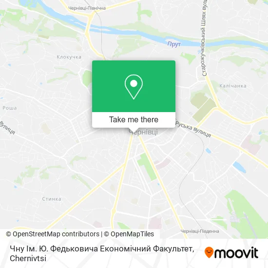 Карта Чну Ім. Ю. Федьковича Економічний Факультет