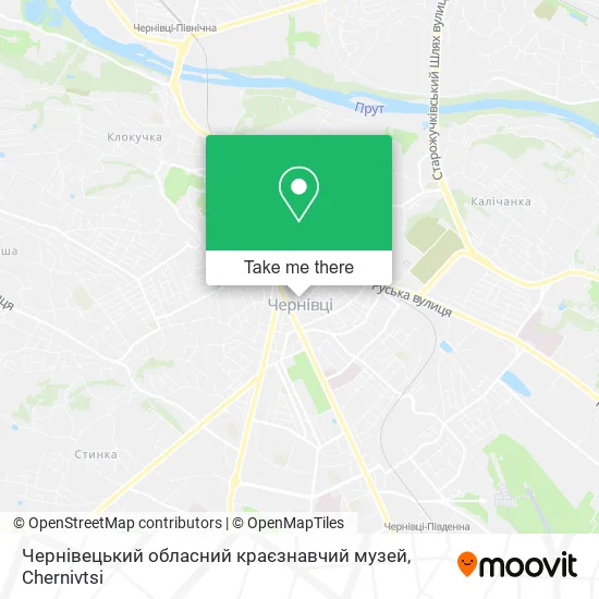 Карта Чернівецький обласний краєзнавчий музей