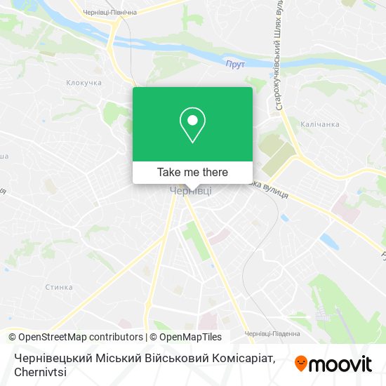 Карта Чернівецький Міський Військовий Комісаріат