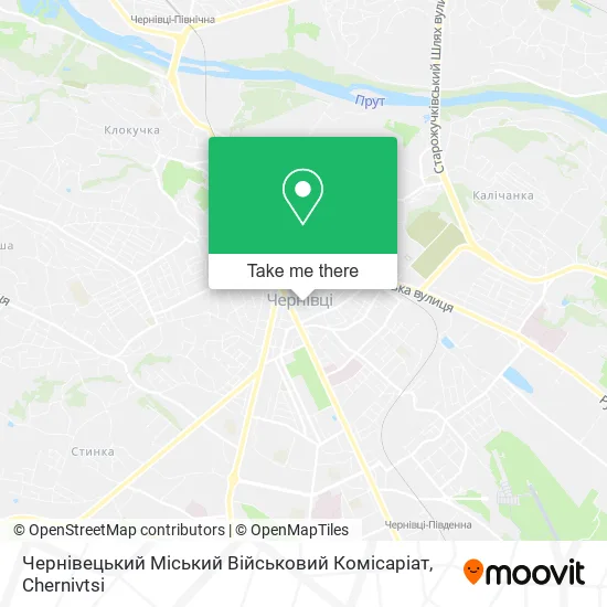 Чернівецький Міський Військовий Комісаріат map