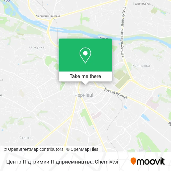 Карта Центр Підтримки Підприємництва