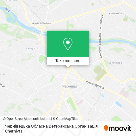 Чернівецька Обласна Ветеранська Організація map