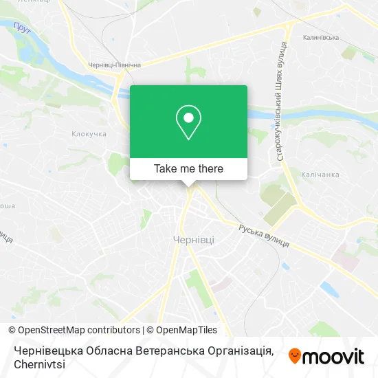 Карта Чернівецька Обласна Ветеранська Організація