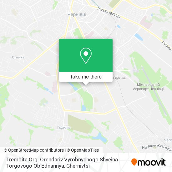 Trembita Org. Orendariv Vyrobnychogo Shveina Torgovogo Ob'Ednannya map