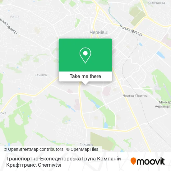 Карта Транспортно-Експедиторська Група Компаній Крафттранс