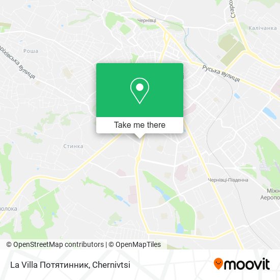 La Villa Потятинник map