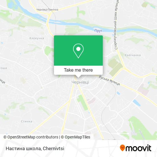 Карта Настина школа