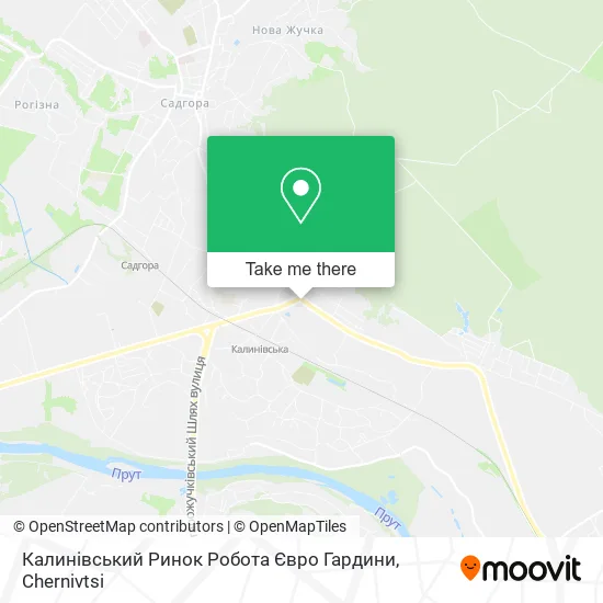 Карта Калинівський Ринок Робота Євро Гардини