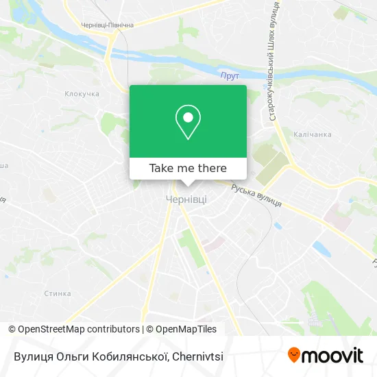 Вулиця Ольги Кобилянської map