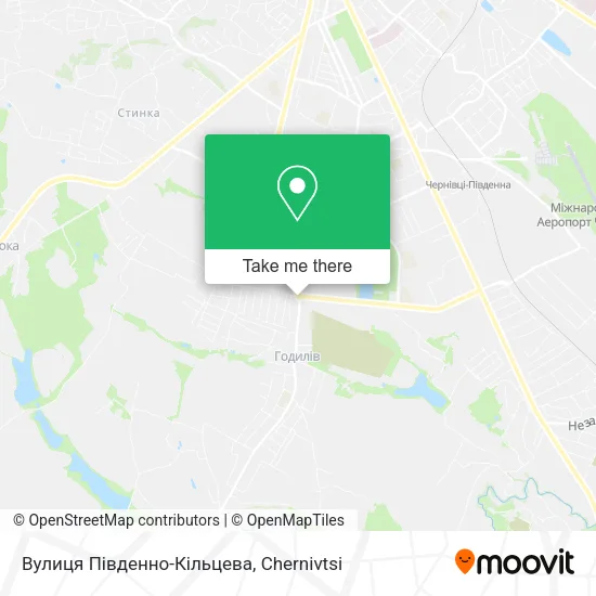 Карта Вулиця Південно-Кільцева