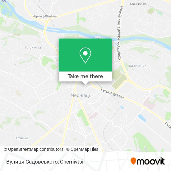 Вулиця Садовського map