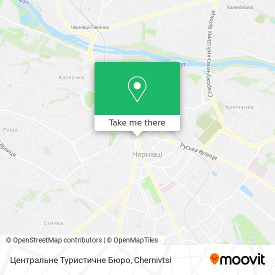 Карта Центральне Туристичне Бюро