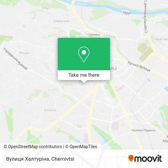 Карта Вулиця Халтуріна