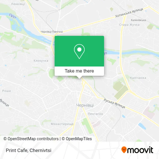 Print Cafe map