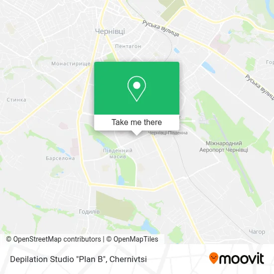 Depilation Studio "Plan B" map
