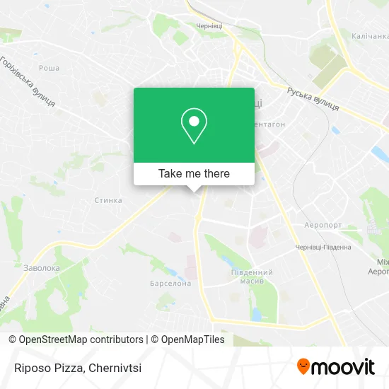 Riposo Pizza map