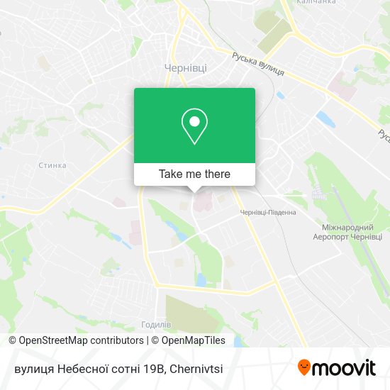 Карта вулиця Небесної сотні 19В