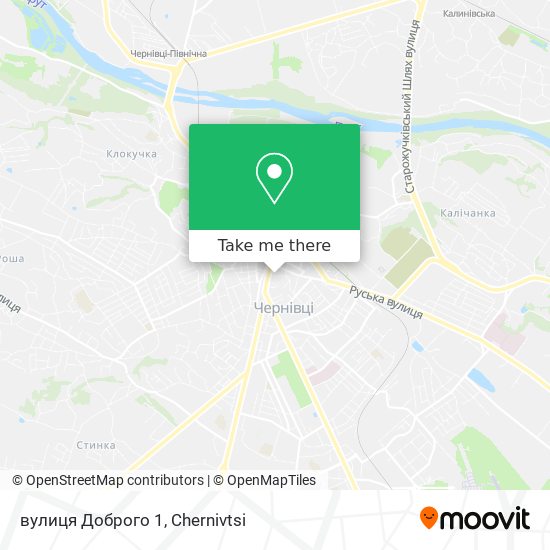 вулиця Доброго 1 map