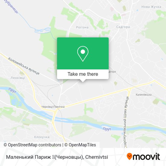 Карта Маленький Париж ❤️(Черновцы)